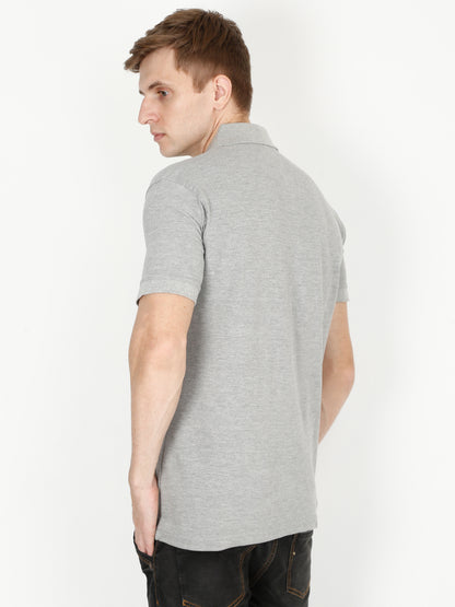 Men's Cotton Plain Polo Neck Half Sleeve T-Shirt - (Pack of 2)
