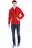 Men's Cotton Plain Full Sleeve Red Color Sweatshirt/Hoodies