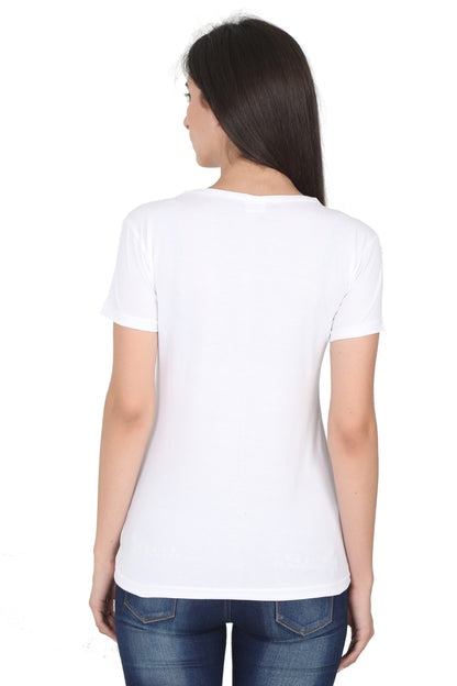 Women's Cotton Round Neck Printed Half Sleeve T-Shirt