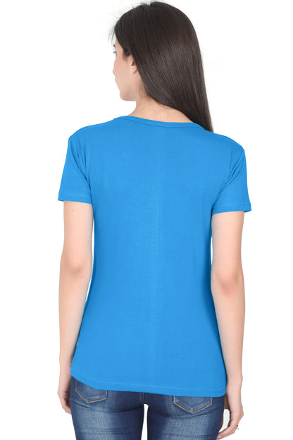 Women's Cotton Round Neck Printed Half Sleeve T-Shirt