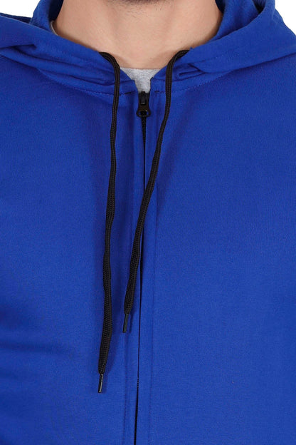 Men's Cotton Plain Full Sleeve Royal Blue Color Sweatshirt/Hoodies