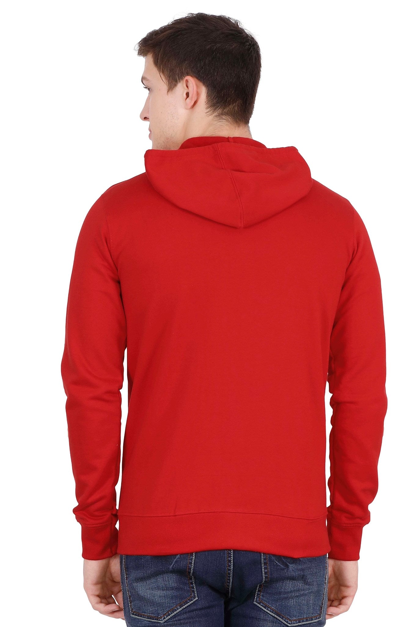 Men's Cotton Plain Full Sleeve Red Color Sweatshirt/Hoodies