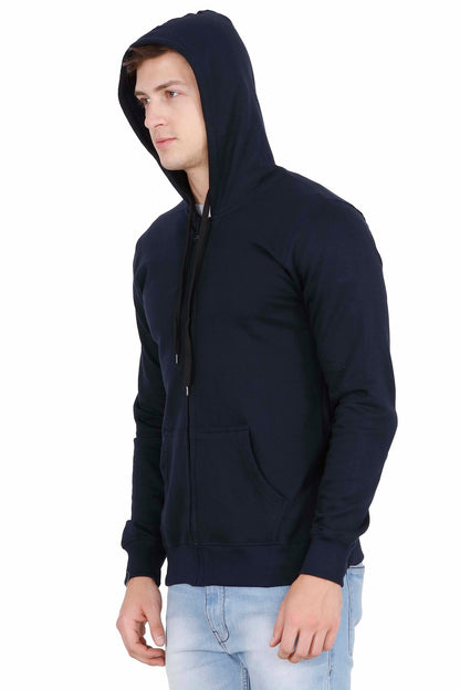 Men's Cotton Plain Full Sleeve Navy Blue Color Sweatshirt/Hoodies