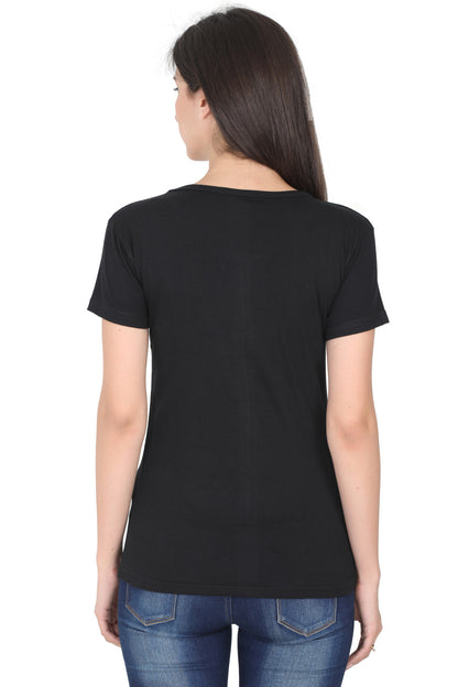 Women's Cotton Round Neck Printed Half Sleeve T-Shirt