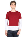 Maroon, White