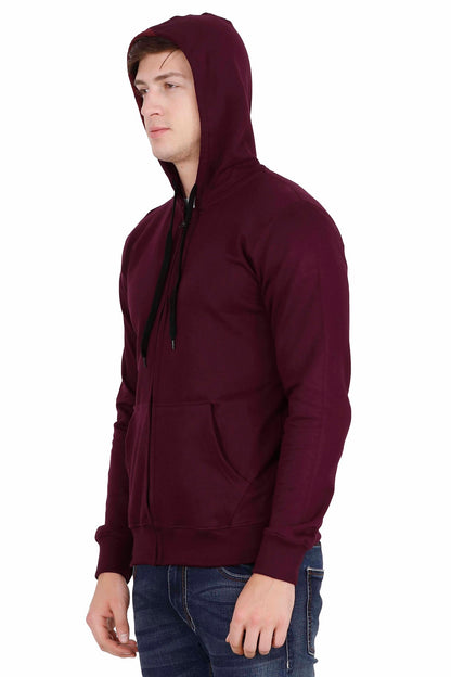 Men's Cotton Plain Full Sleeve Maroon Color Sweatshirt/Hoodies