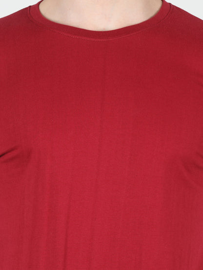 Men's Cotton Color Block Round Neck Full Sleeve T-Shirt