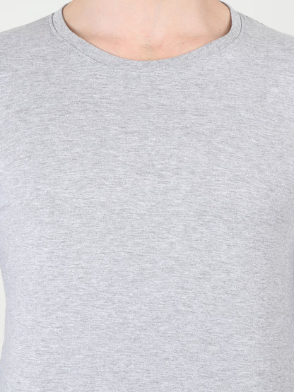 Men's Cotton Color Block Round Neck Full Sleeve T-Shirt