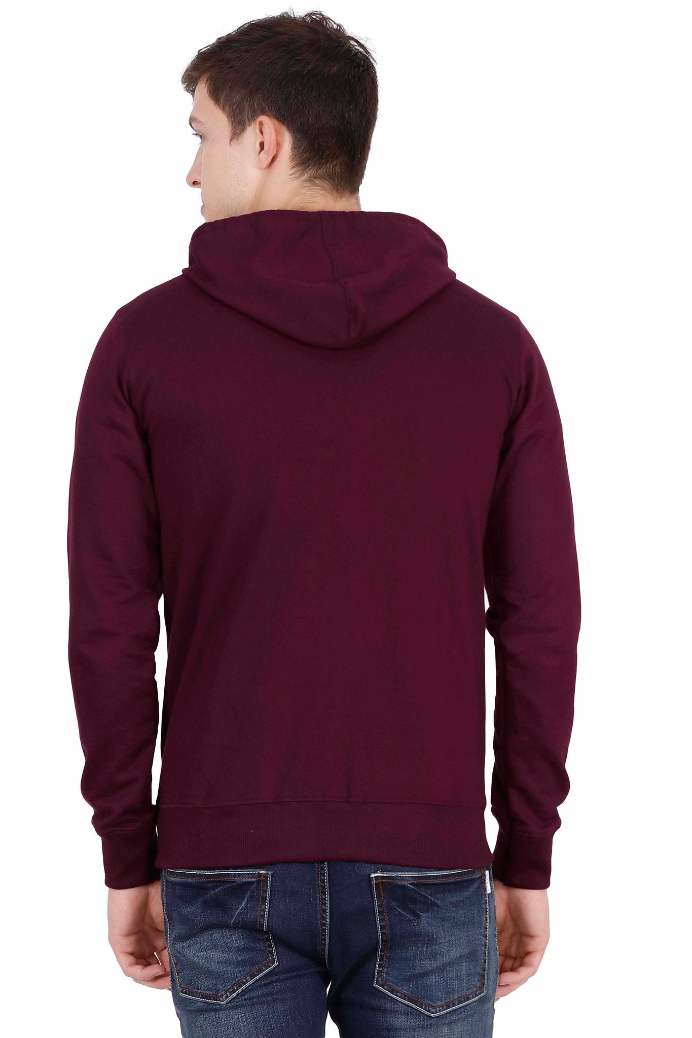 Men's Cotton Plain Full Sleeve Maroon Color Sweatshirt/Hoodies