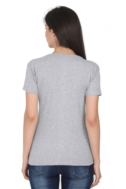 Women's Cotton Round Neck Printed Half Sleeve T-Shirt