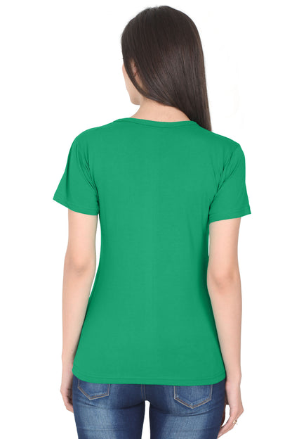 Women's Cotton Round Neck Printed Half Sleeve T-Shirt