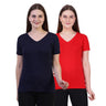 Navy Blue & Red