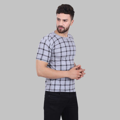 Fleximaa Men's Cotton Printed Round Neck Half Sleeve T-Shirt - fleximaa-so