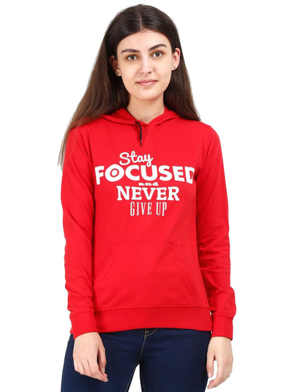 Fleximaa Women's Cotton Printed Full Sleeve Sweatshirt/Hoodies - Fleximaa