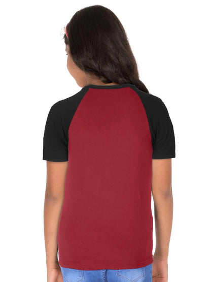 Fleximaa Boys & Girls Printed Raglan Half Sleeve T-Shirt - Fleximaa