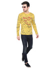 Men's Cotton Round Neck Full Sleeve All Over Printed T-Shirt