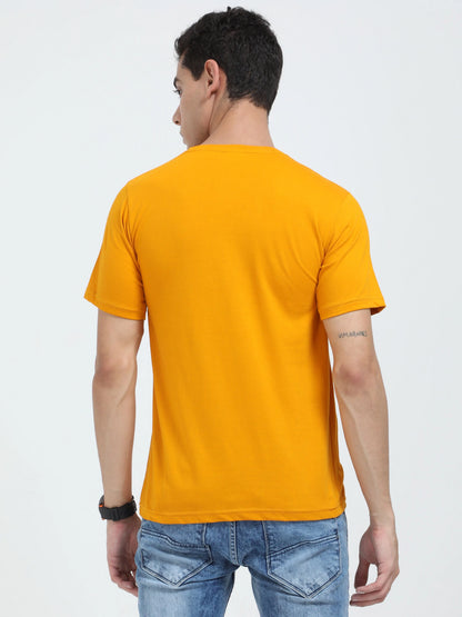 Fleximaa Men's Cotton Printed Round Neck Half Sleeve T-Shirt - fleximaa-so