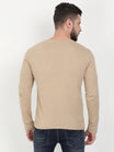 Men's Cotton Plain Round Neck Full Sleeve T-Shirt