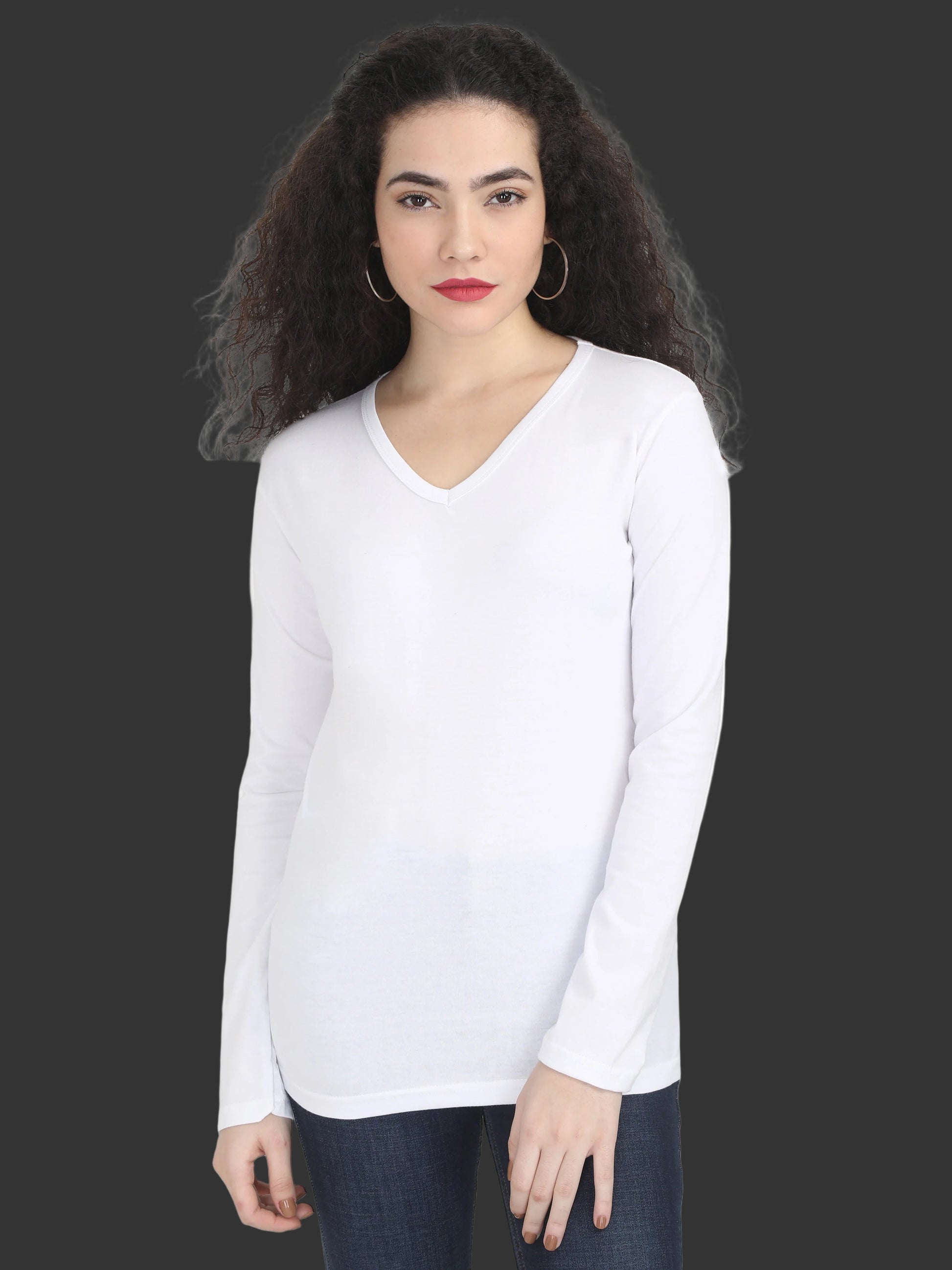 Plain v neck sales t shirts women's