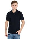 Fleximaa Men's Cotton Plain Polo Neck Half Sleeve T-Shirt (Pack of 2) - fleximaa-so