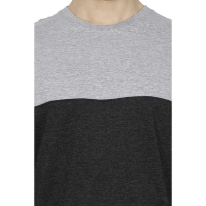 Fleximaa Men's Cotton Color Block Round Neck Full Sleeve T-Shirt - fleximaa-so