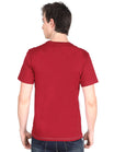 Men's Cotton Round Neck Printed Color Block Half Sleeve T-Shirt