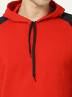 Men's Cotton Full Sleeve Color Block Hoodies/Sweatshirts
