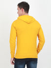 Men's Cotton Full Sleeve Printed Mustard Yellow Color Hoodies/Sweatshirts