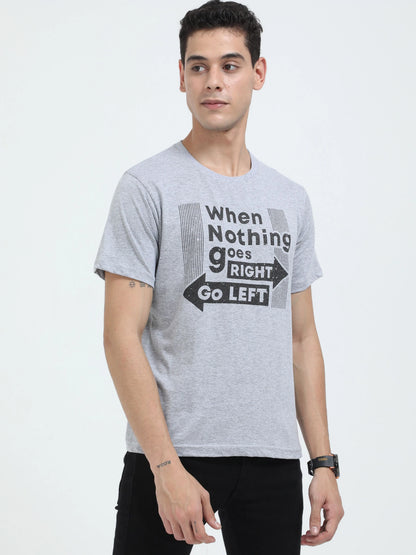 Fleximaa Men's Cotton Printed Round Neck Half Sleeve T-Shirt - fleximaa-so