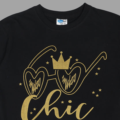 Boys & Girls Cotton Printed Round Neck Full Sleeve T-Shirt
