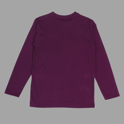 Boys & Girls Cotton Printed Round Neck Full Sleeve T-Shirt