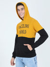 Men's Cotton Printed Mustardblack Sweatshirt/Hoodies