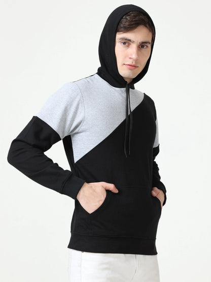 Fleximaa Mens Cotton Color Block Sweatshirt Hoodies - fleximaa-so
