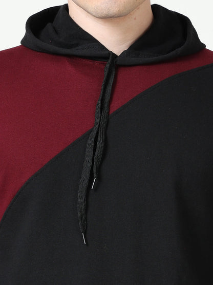 Fleximaa Mens Cotton Color Block Sweatshirt Hoodies - fleximaa-so