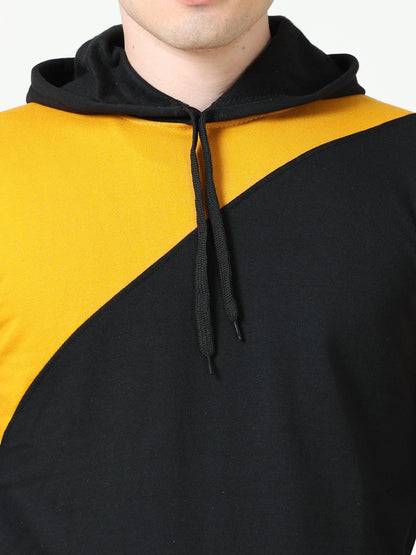 Fleximaa Mens Cotton Color Block Sweatshirt Hoodies - fleximaa-so