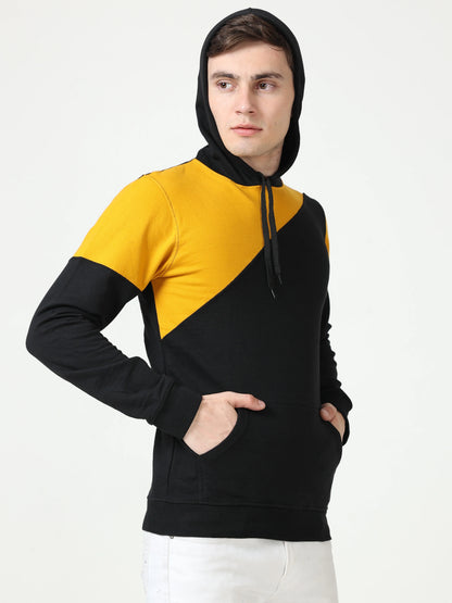 Fleximaa Mens Cotton Color Block Sweatshirt Hoodies - fleximaa-so