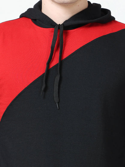 Fleximaa Mens Cotton Color Block Sweatshirt Hoodies - fleximaa-so