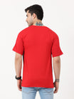 Men's Cotton Round Neck Color Block Half Sleeve T-Shirt