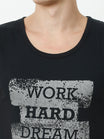 Men's Cotton Printed Sleeveless Black Color T-Shirt