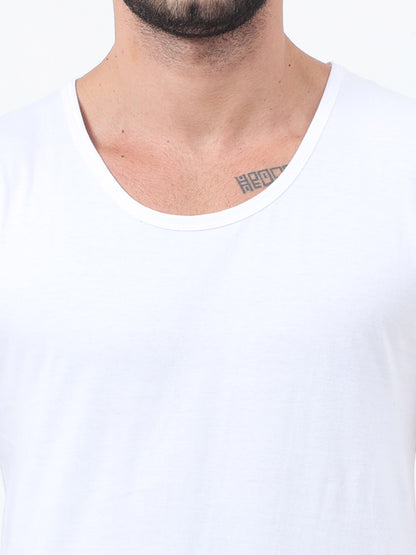 Men's Cotton Color Block Sleeveless T-Shirt