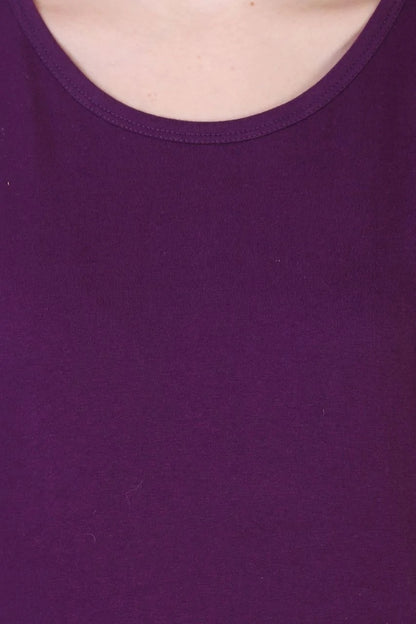 Fleximaa Women's Cotton Plain Round Neck Half Sleeve T-Shirt-2 - fleximaa-so