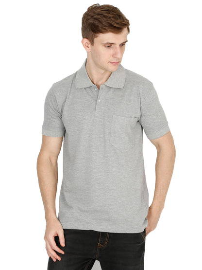 Fleximaa Men's Cotton Plain Polo Neck Half Sleeve T-Shirt (Pack of 2) - fleximaa-so