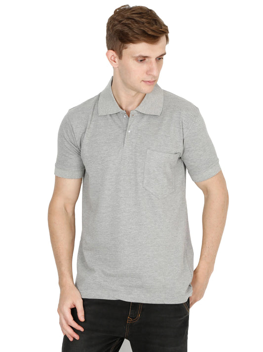 Fleximaa Men's Cotton Plain Polo Neck Half Sleeve T-Shirt (Pack of 2) - fleximaa-so