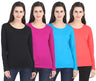Black, Magenta, Blue & Coral Red