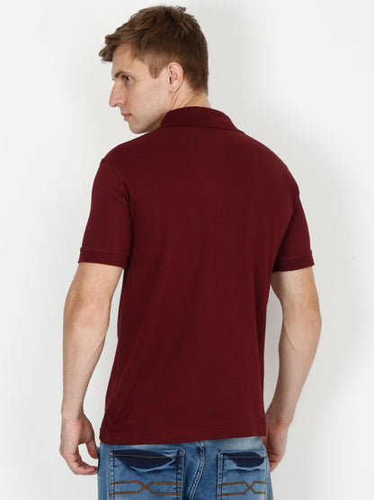 Fleximaa Men's Cotton Plain Polo Neck Half Sleeve T-Shirt (Pack of 2) - fleximaa-so