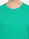 Men's Cotton Plain Round Neck Half Sleeve Pakistan Green Color T-Shirt