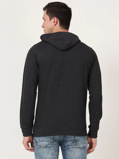 Fleximaa Men's Cotton Hooded Neck Plain Sweatshirt/Hoodies