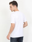 Men's Cotton Plain Round Neck Half Sleeve White Color T-Shirt
