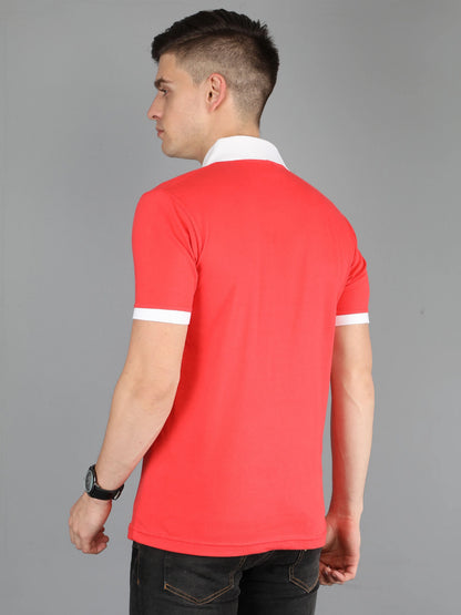 Fleximaa Men's Cotton Plain Polo Neck Half Sleeve T-Shirt - fleximaa-so
