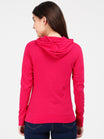 Women's Cotton Printed Full Sleeve Pink Color Sweatshirt/Hoodies